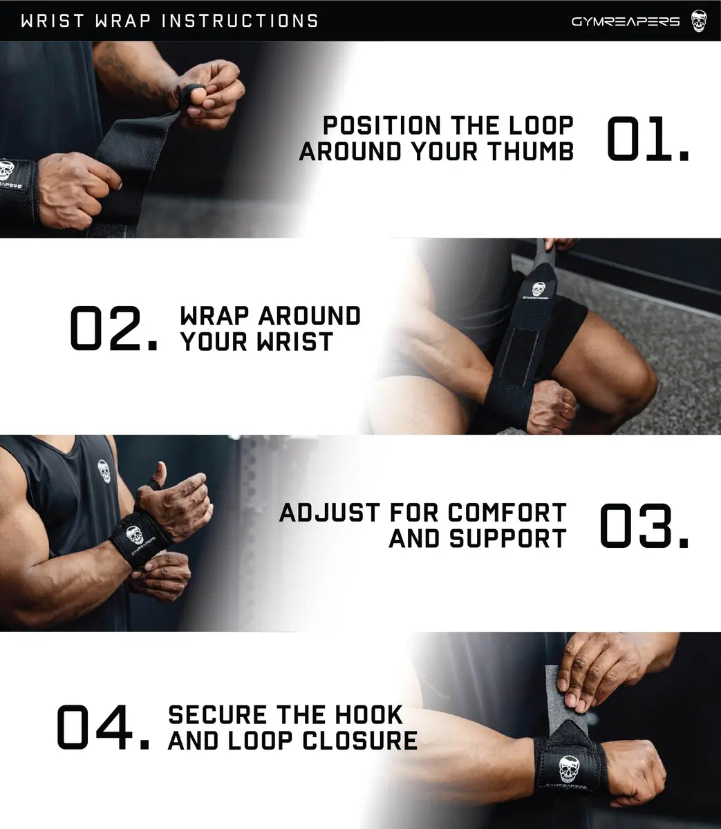 Gymreapers Competition Grade 18" Wrist Wraps | Military Green, Professional Quality Wrist Support with Heavy Duty Thumb Loop - view 5
