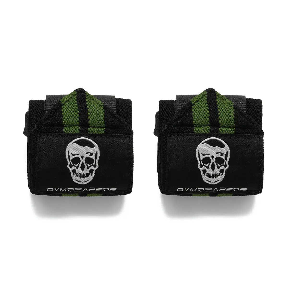 Gymreapers Competition Grade 18" Wrist Wraps | Military Green, Professional Quality Wrist Support with Heavy Duty Thumb Loop - view 7