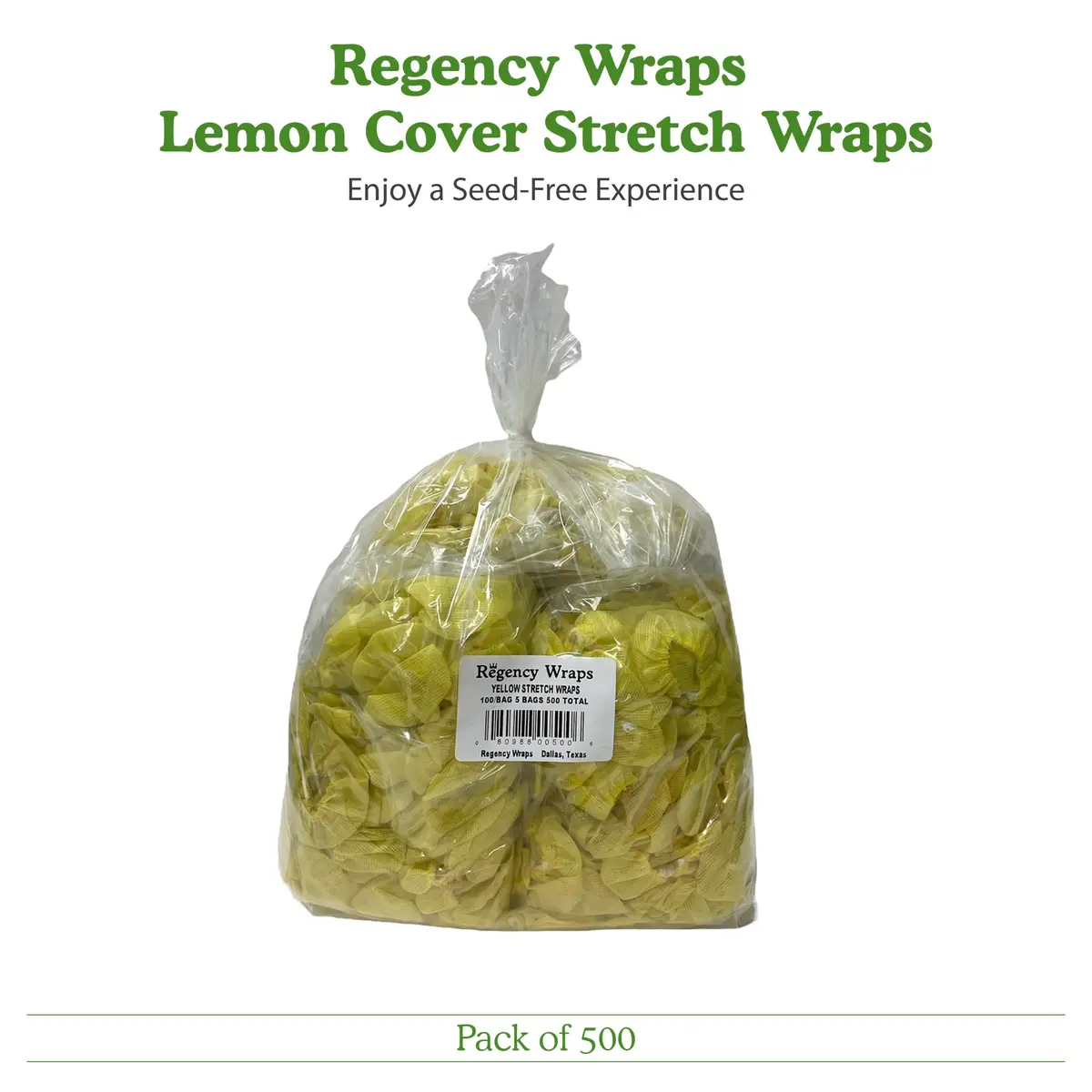 Regency Wraps Lemon Wedge Bag | Seed-Free Cotton Cover for Citrus (70-120 chars) - view 7