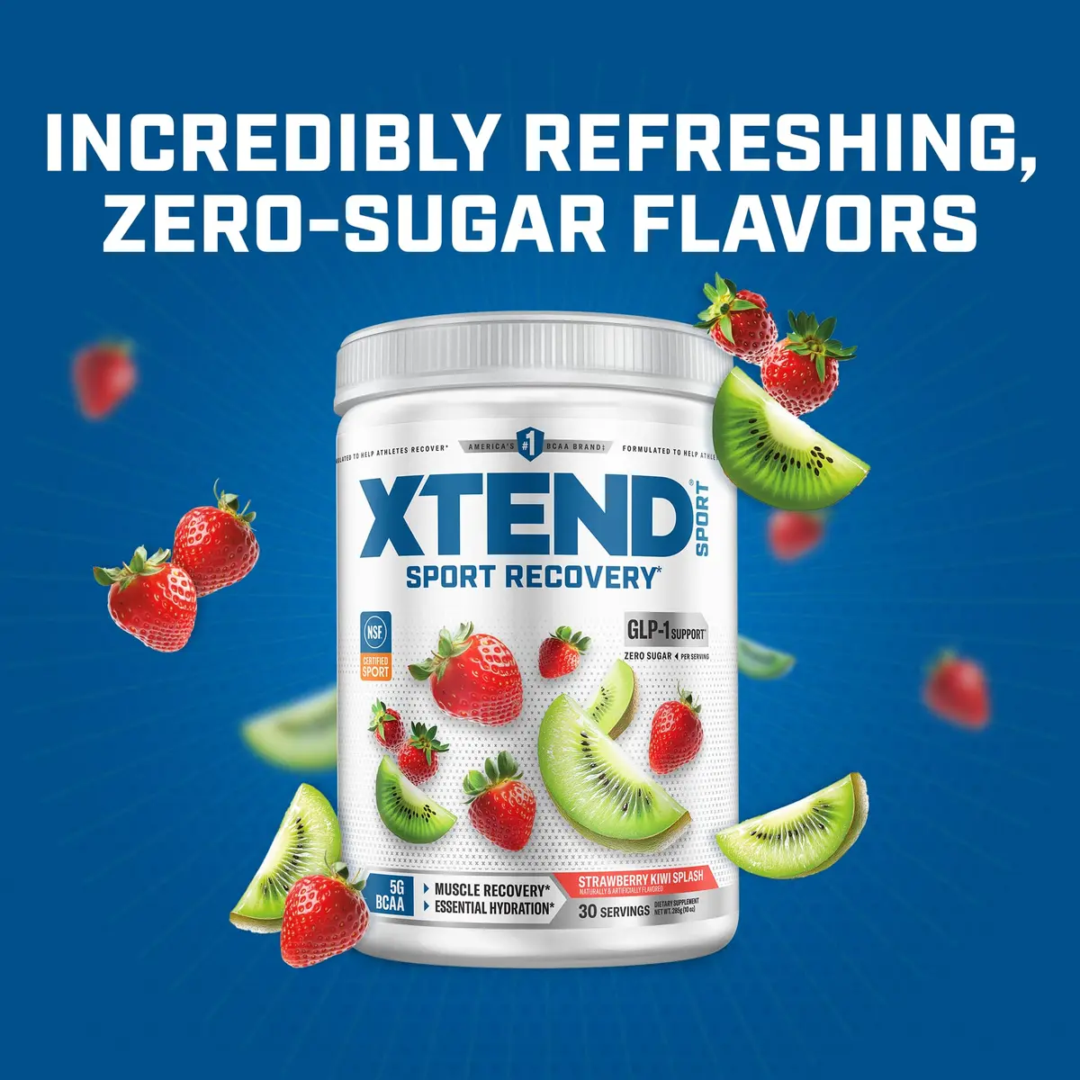 Xtend Sport BCAA Powder for Recovery, Strawberry Kiwi Splash | Sugar-Free Muscle Recovery Supplement (12.2 Ounce) - view 5