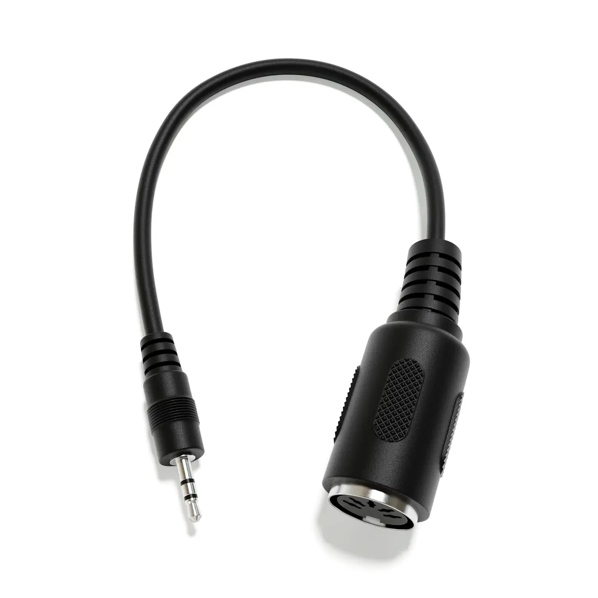 ExcelValley Female DIN MIDI Adapter Breakout Conversion Cable 15cm (0.49ft) | 5-Pin MIDI to 3.5mm TRS - main product image