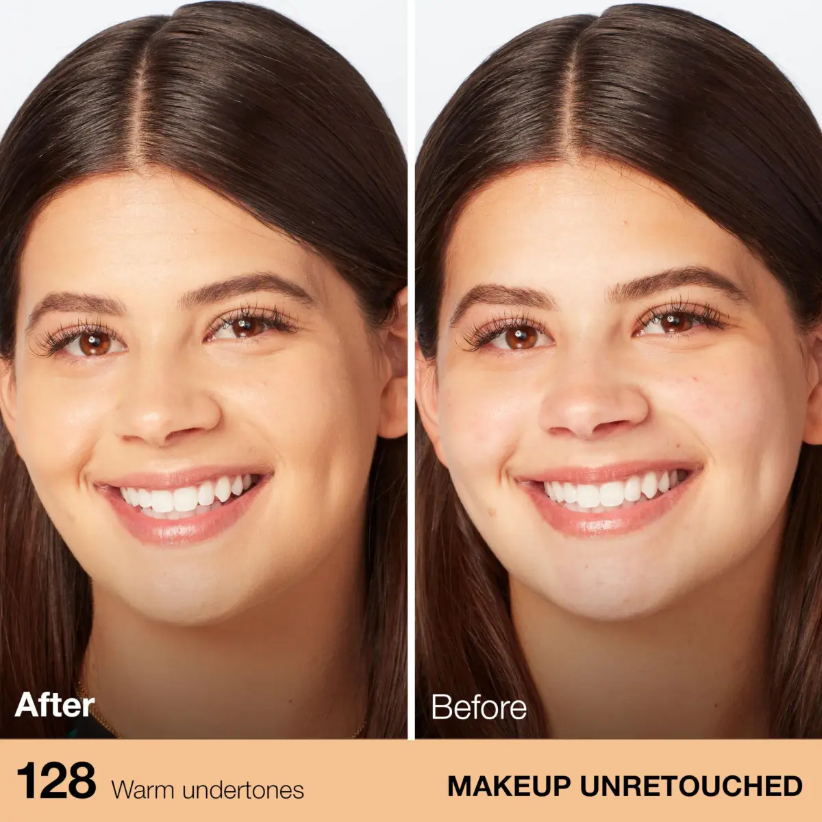Maybelline Fit Me Dewy + Smooth Foundation, 128 Warm Nude, 29.57ml | Hydrating Luminous Finish - view 3