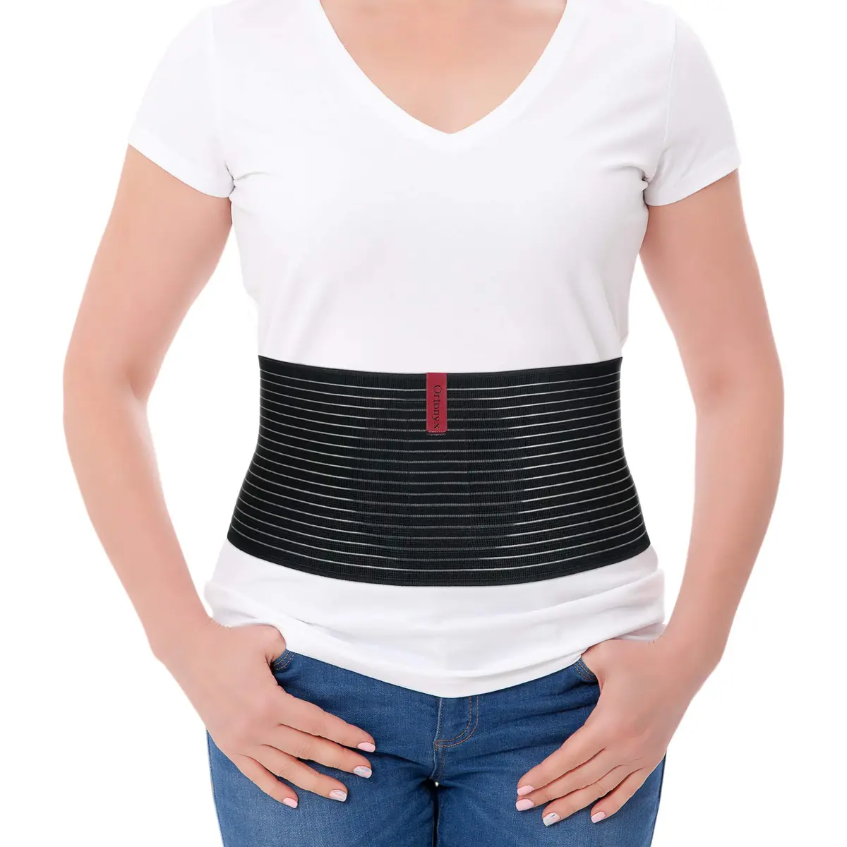 ORTONYX Umbilical Hernia Belt for Women and Men, Abdominal Support, S-M | Adjustable, Lightweight & Discreet - main product image