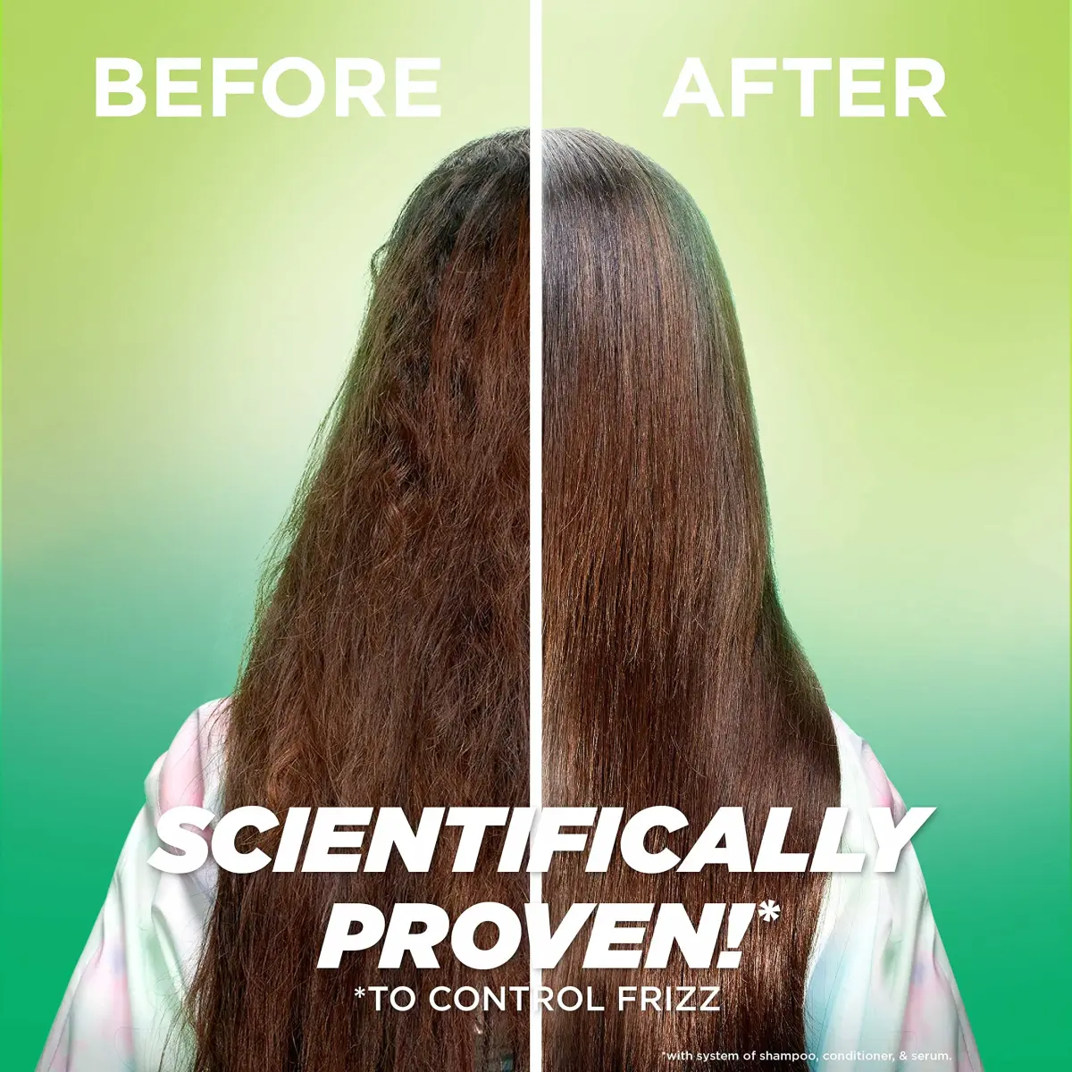 Garnier Fructis Sleek and Shine Anti-Frizz Serum for Frizzy, Dry, Unmanageable Hair 150ml (5.1 Fl Oz) | Tames Frizz with Moroccan Argan Oil - view 4