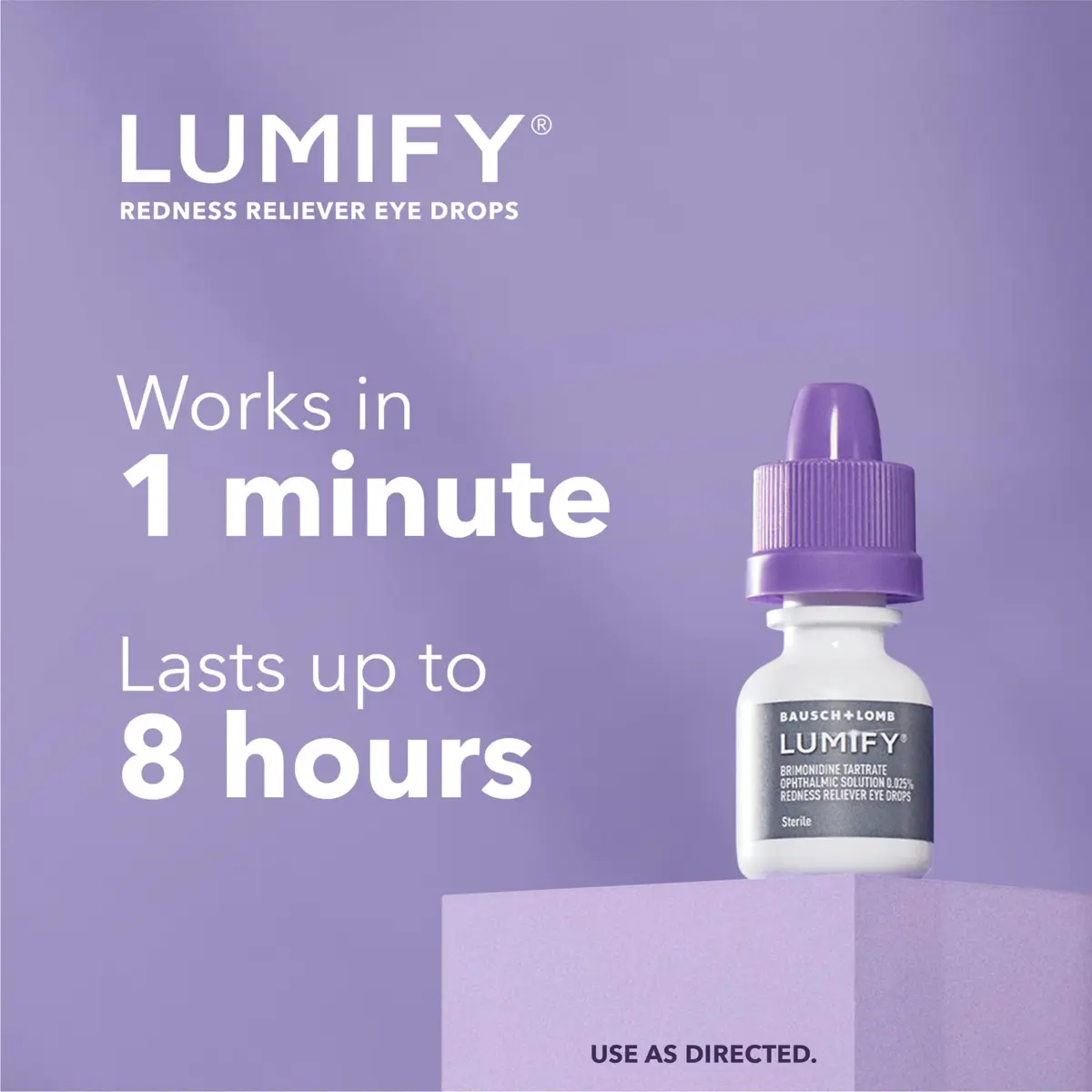 LUMIFY Redness Relief Eye Drops 7.5ml (0.25 Fl Oz) | FDA Approved for Whiter, Brighter Eyes - view 4