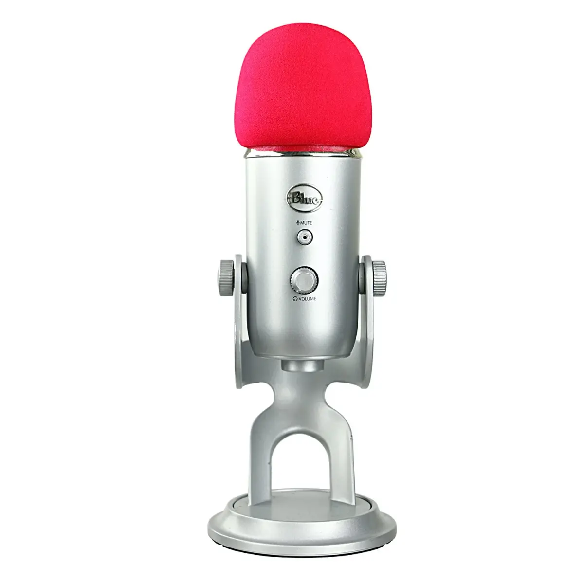 YOUSHARES Foam Microphone Windscreen for Blue Yeti, Yeti Pro, MXL, Audio Technica - Red (7.8cm / 3.1in) - view 3