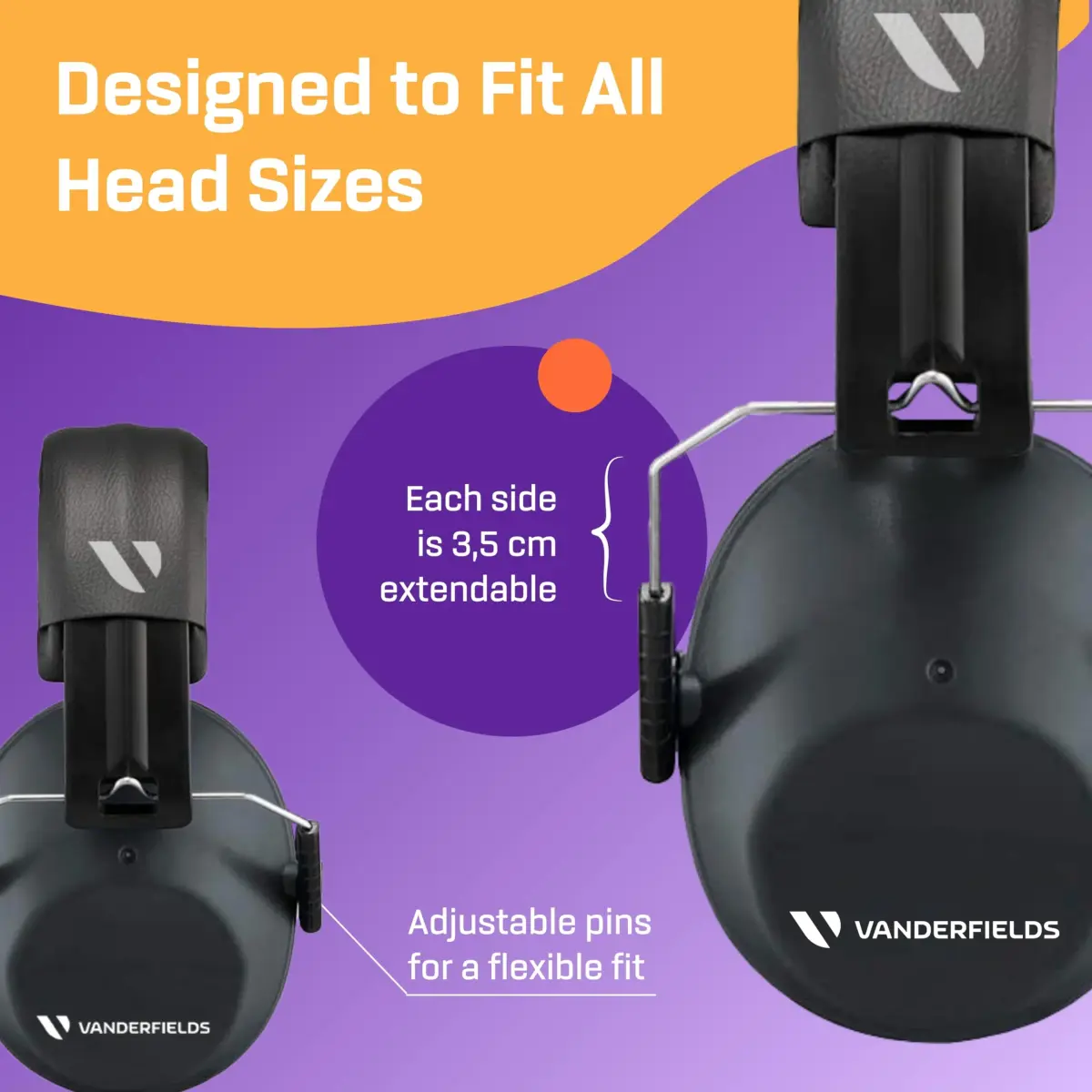 Vanderfields Kids Noise Canceling Headphones - 26 dB NRR (240g) | Certified Sound Reduction for Children - view 7