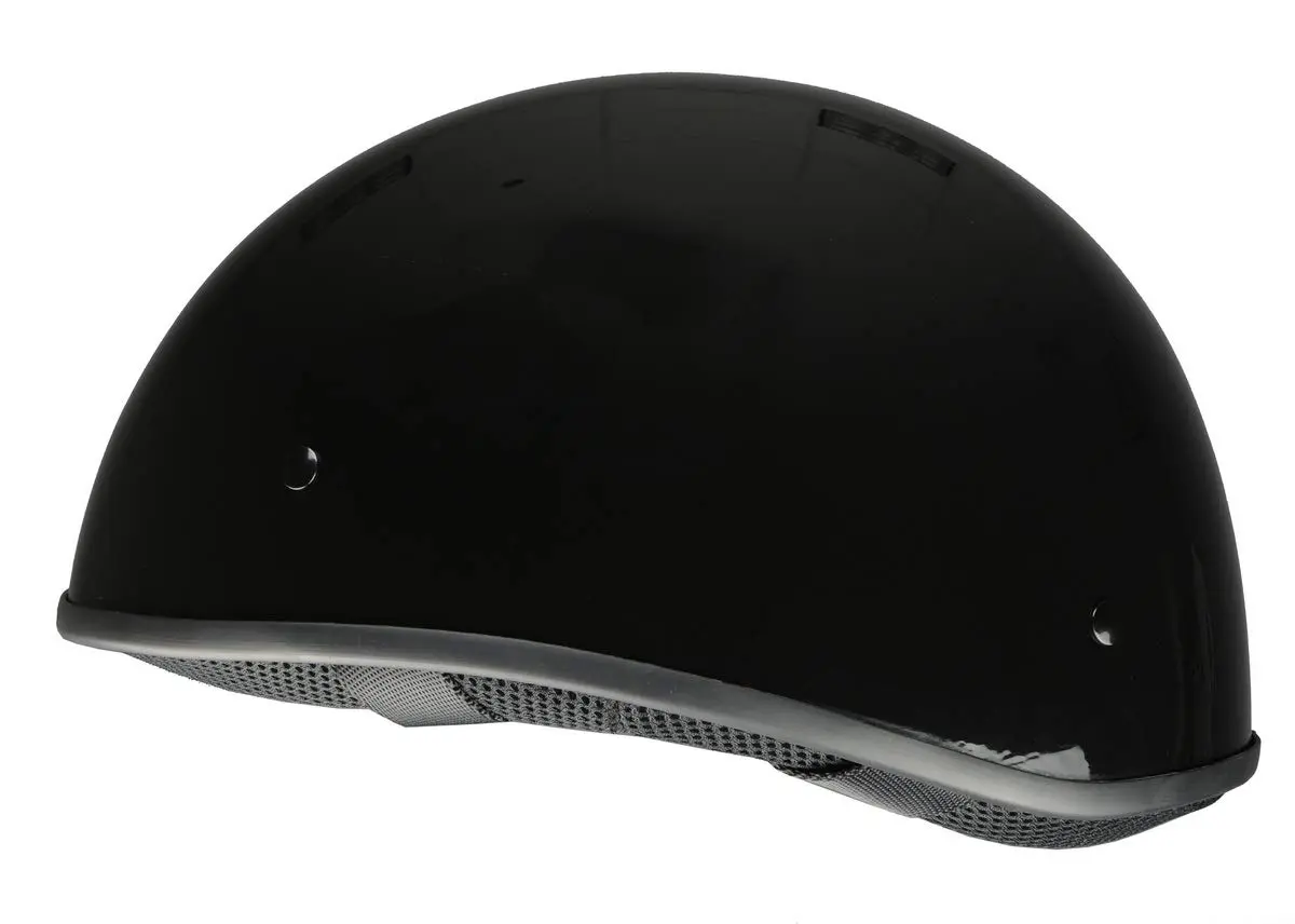 Milwaukee Helmets MPH9711DOT Dot Approved 'Bare Bones' Glossy Black Half Motorcycle Helmet for Men and Women - Small - view 6