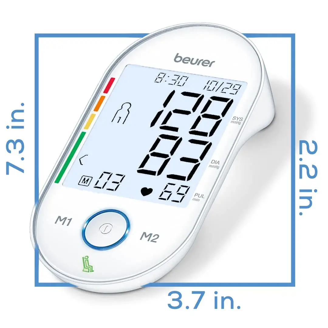 Beurer BM55 Automatic Blood Pressure Monitor | XL Backlit Display, 2 Users, 120 Memories, WHO Risk Indicator - view 9