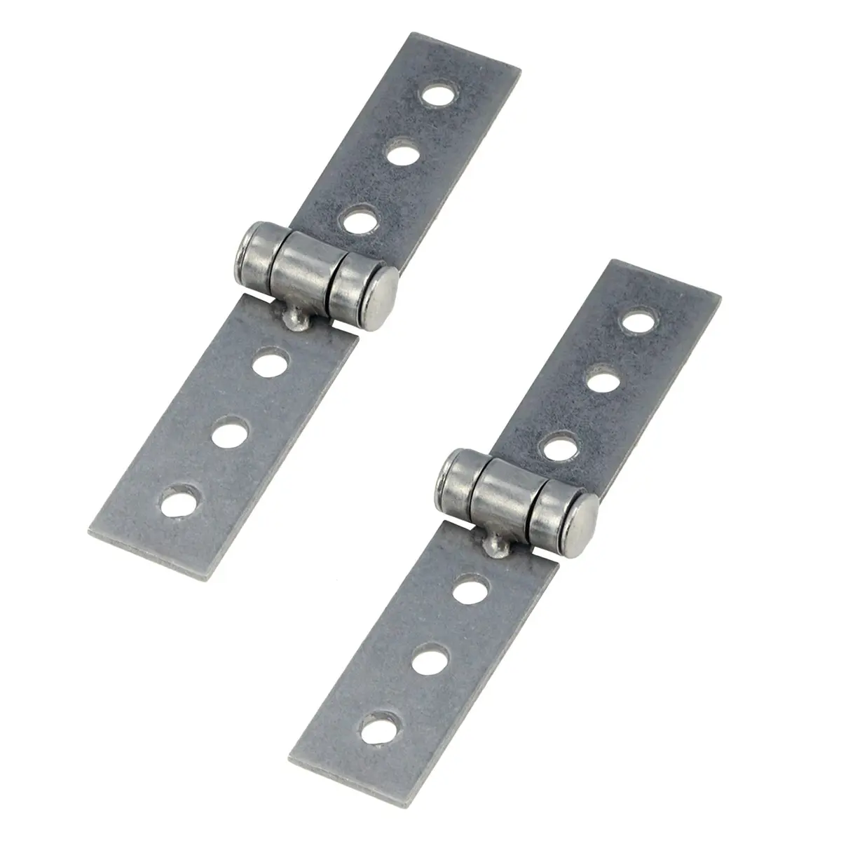 S SYDIEN Silver Folding Butt Hinges 2Pcs 84mm (3.31'') | Heavy Duty Stainless Steel Door Hinges for Cabinets & Windows - main product image