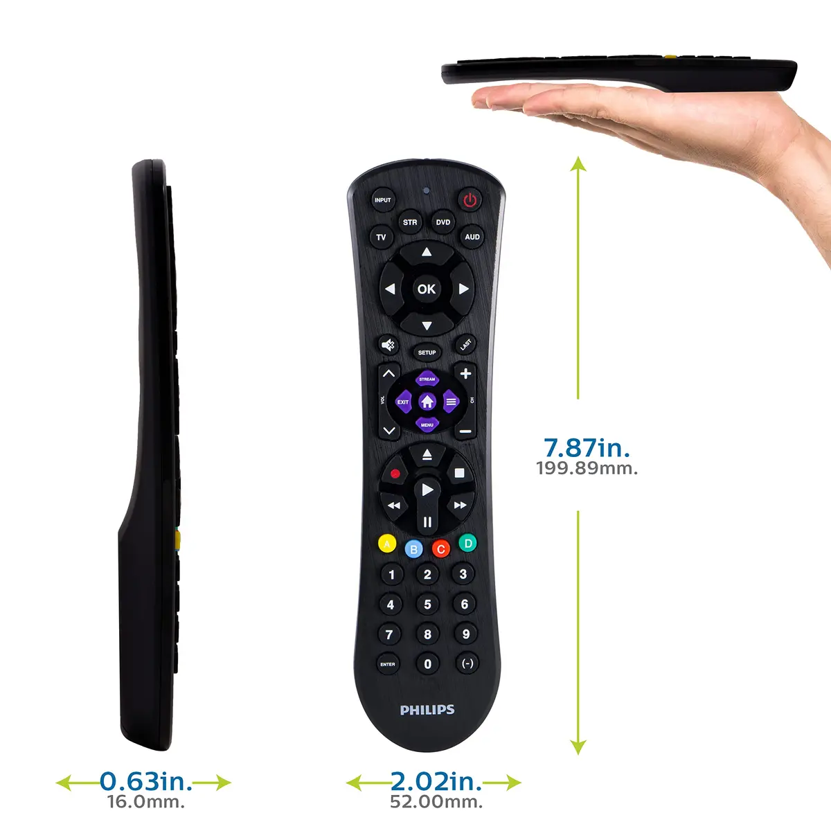Philips Universal Remote Control for Samsung, Vizio, LG, Sony, Sharp, Roku | 4 Device Control - view 6