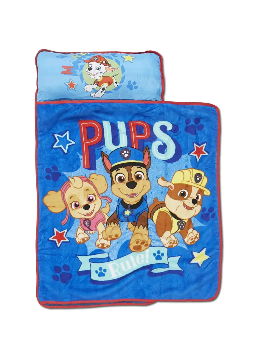 Paw Patrol We're a Team Nap-Mat Set – Quilted Nap Mat with Built-in Pillow & Plush Blanket for Kids 3+ - view 2