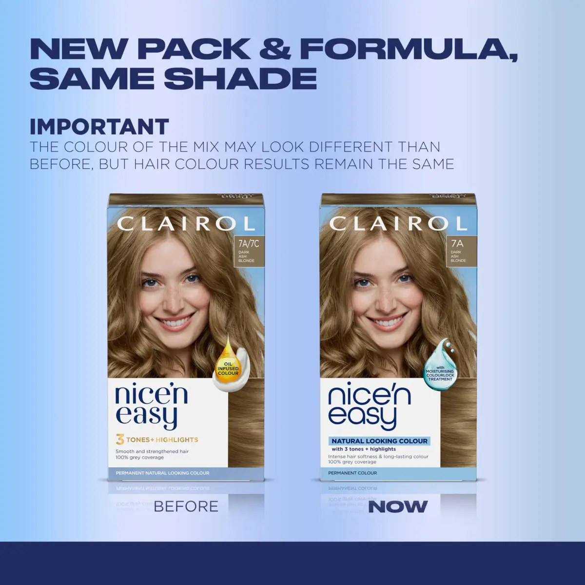 Clairol Nice'n Easy 7C Dark Cool Blonde Permanent Hair Dye - 6.26 Fl Oz (Pack of 3) - view 2
