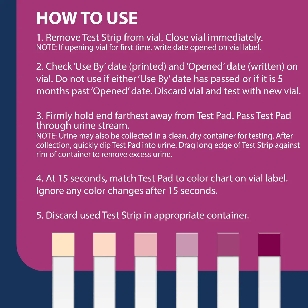 TRUEplus Ketone Test Strips 100 Count | Easy Urinalysis for Ketosis Monitoring - view 3