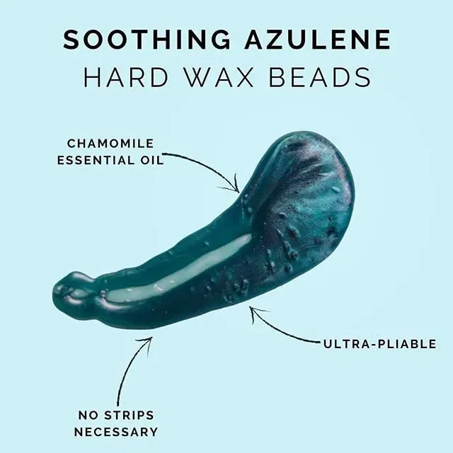 GIGI Azulene Hard Wax Beads for Sensitive Skin, 907g (32 oz) | Gentle Face & Body Hair Removal - view 3