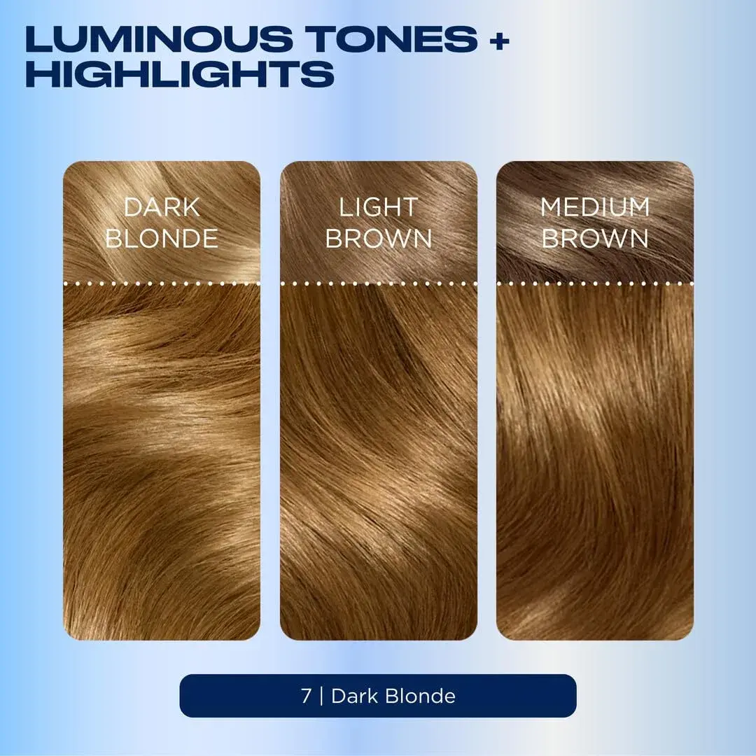 Clairol Nice'n Easy Permanent Hair Dye 7 Dark Blonde 3-Pack | 100% Gray Coverage - view 6