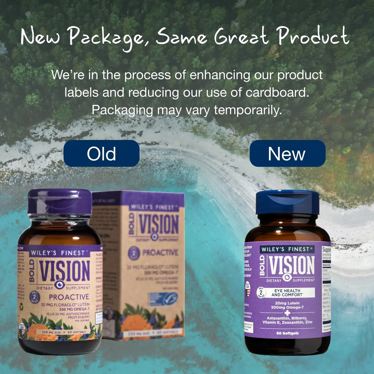 Wiley's Finest Wild Alaskan Fish Oil Bold Vision, 60 Softgels | Eye & Vision Support with Omega-7 & Lutein - view 9