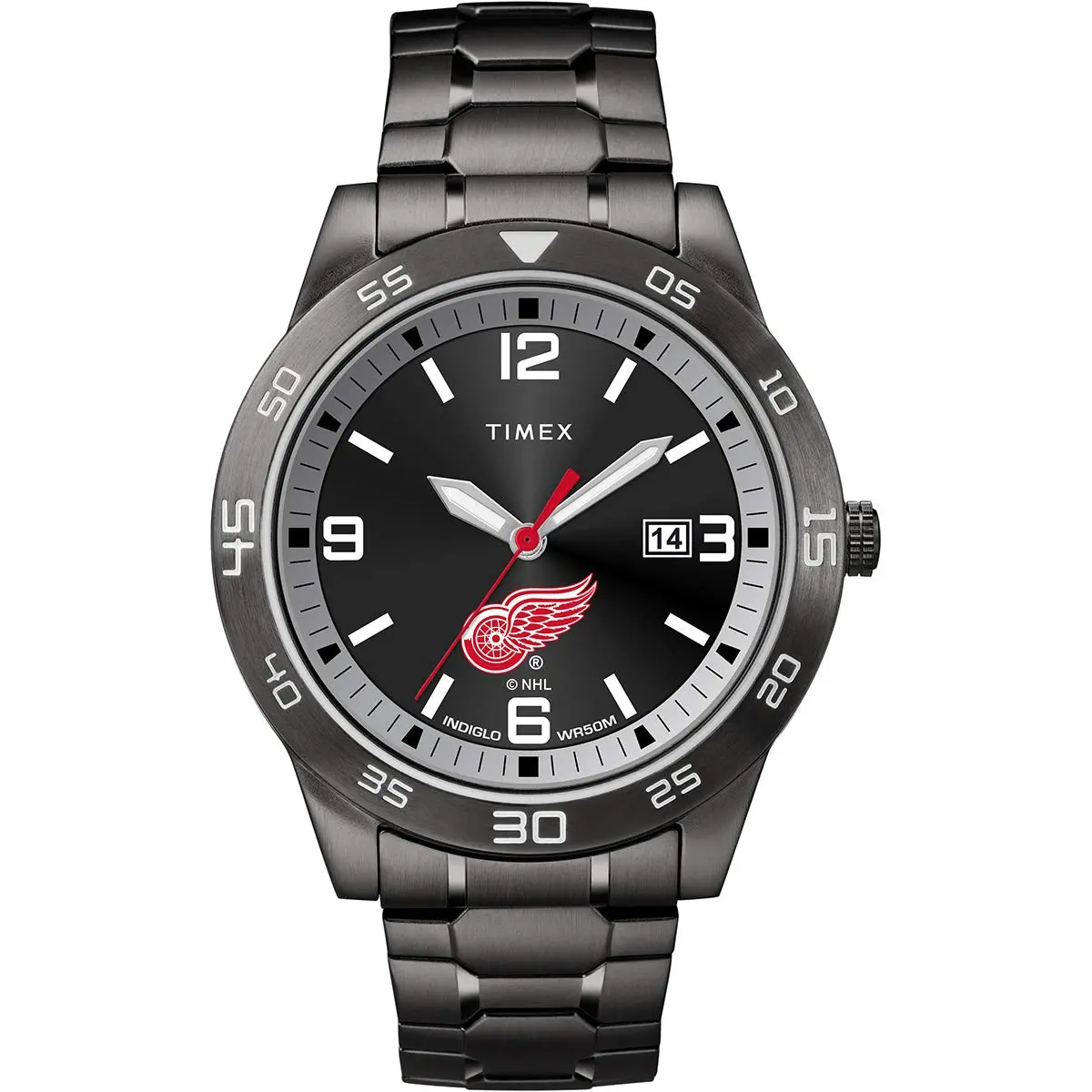 Timex Men's Acclaim Detroit Red Wings Watch 42mm Brass Case | Sports & Outdoors Watch in India - main product image