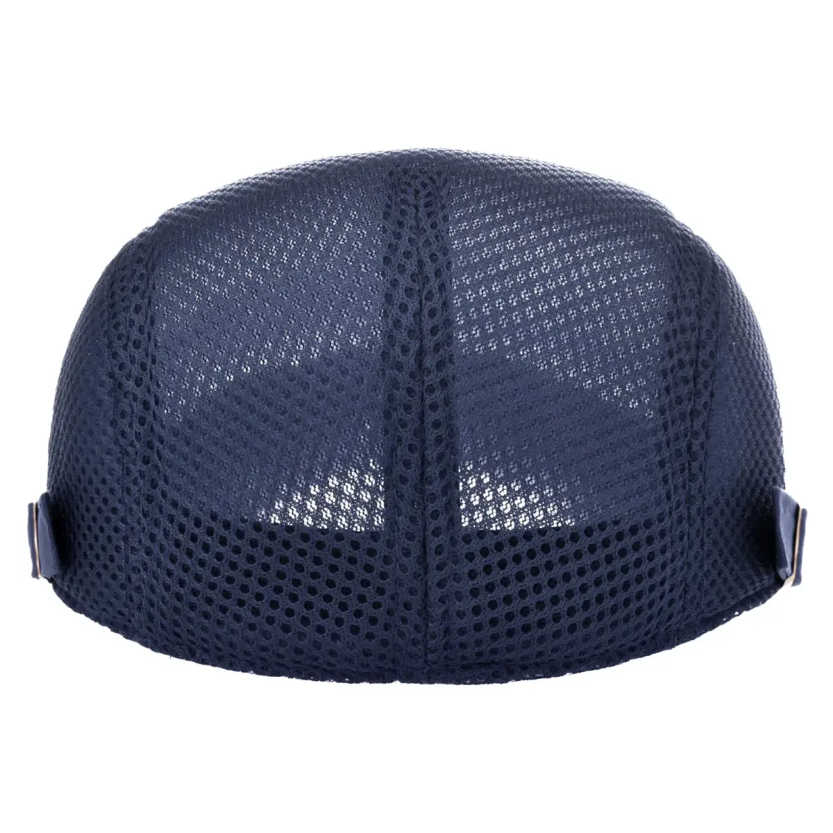 VOBOOM Men's Breathable Mesh Summer Hat Adjustable Newsboy Beret Ivy Cabbie Flat Cap Navy 57-60cm (2.25-2.36in) - view 4