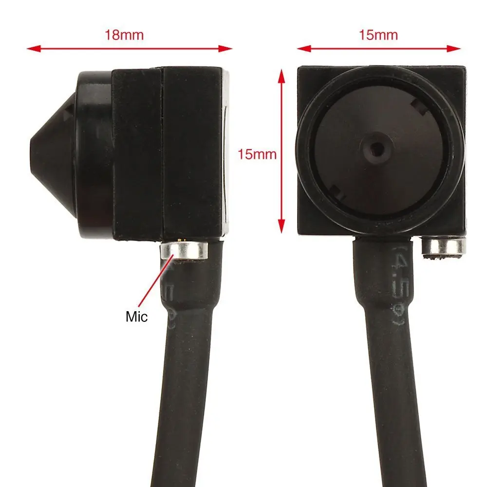 Vanxse CCTV HD Mini Spy Pinhole Security Camera 1000TVL Indoor/Outdoor (VS-TN007) | 720p Resolution - view 6