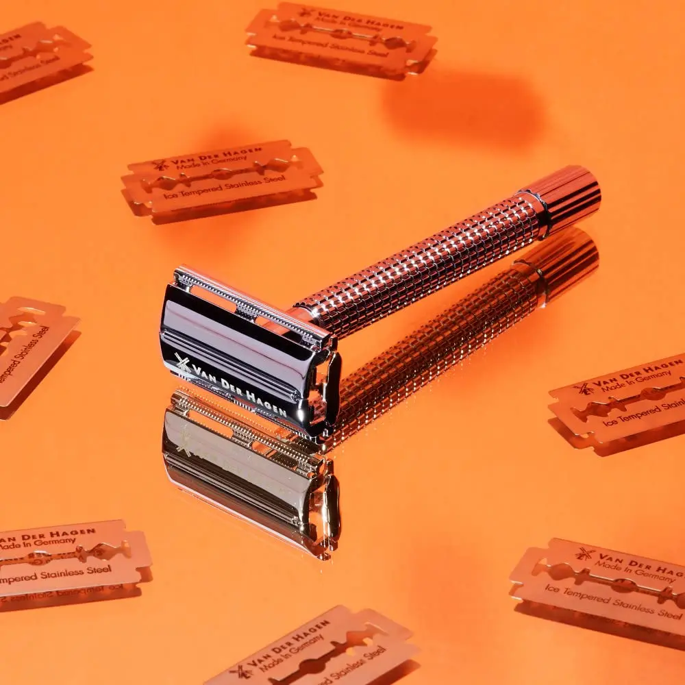 Van Der Hagen Safety Razor Kit 110MM Gun Metal | Heavy-Duty, Rust-Resistant, Precision Control - main product image