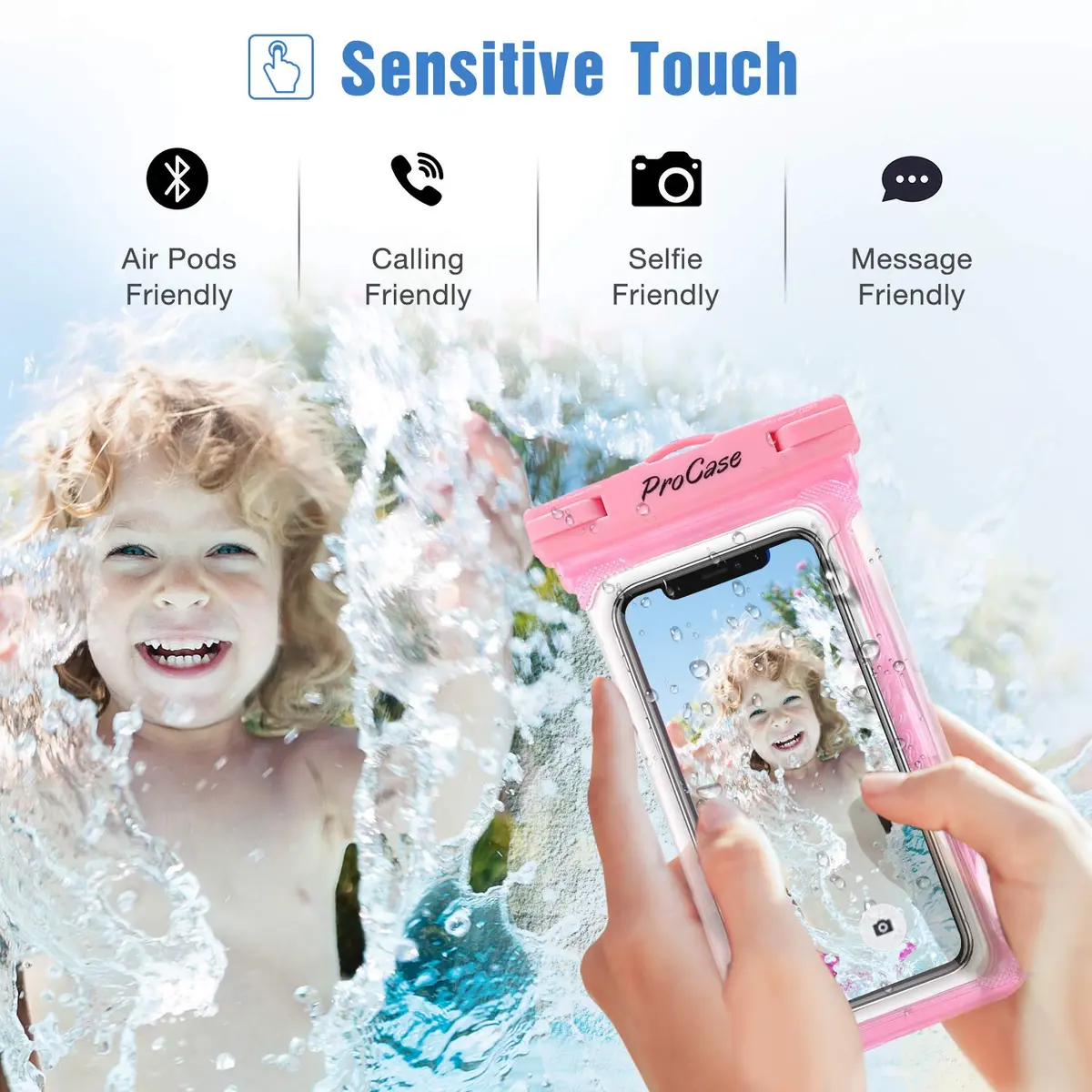 ProCase Waterproof Phone Pouch 2 Pack Up to 7" | Underwater Dry Bag for iPhone & Galaxy - view 4