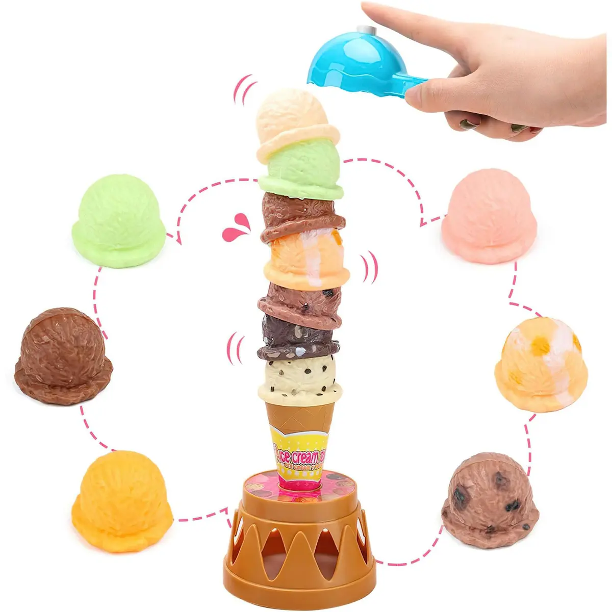 BigOtters Ice Cream Game, Sweet Treats Tower | Pretend Play Food for Kids - view 6
