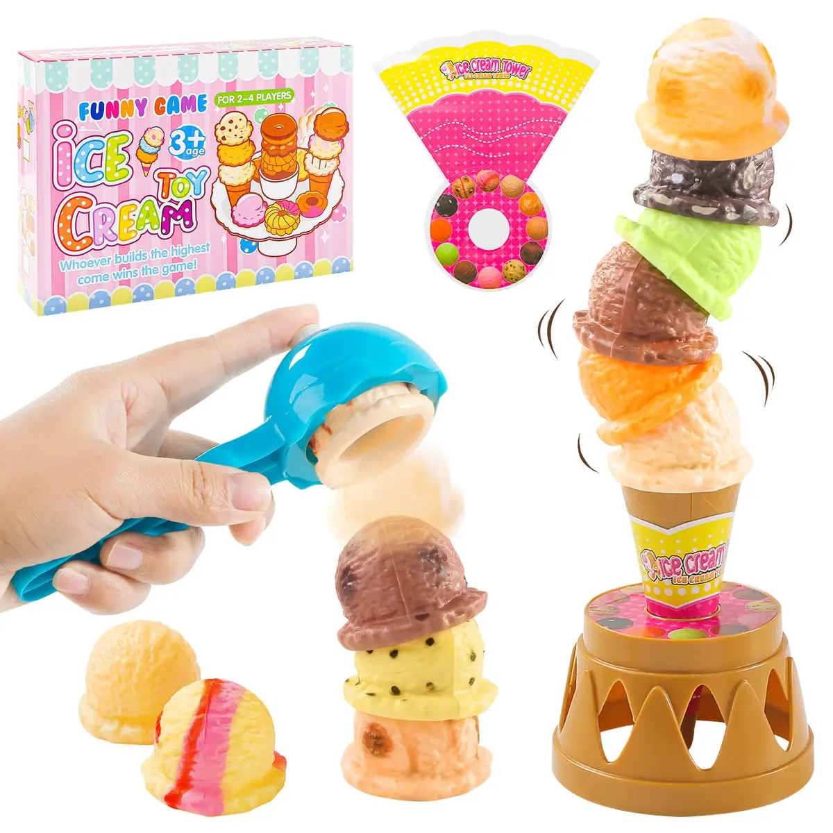 BigOtters Ice Cream Game, Sweet Treats Tower | Pretend Play Food for Kids - view 8