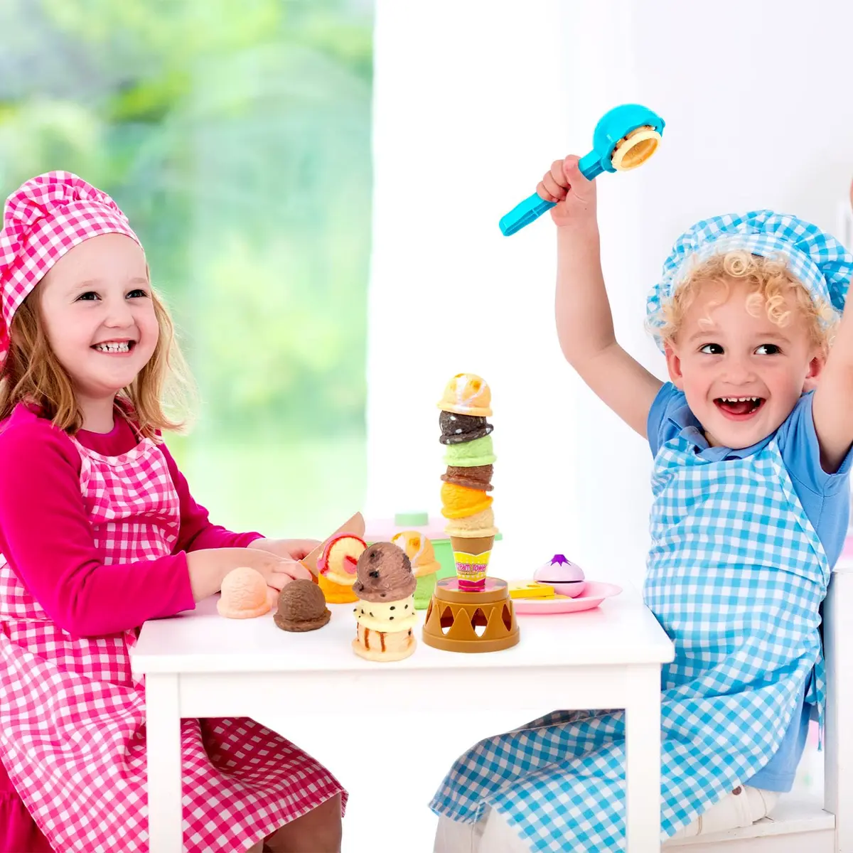 BigOtters Ice Cream Game, Sweet Treats Tower | Pretend Play Food for Kids - view 4