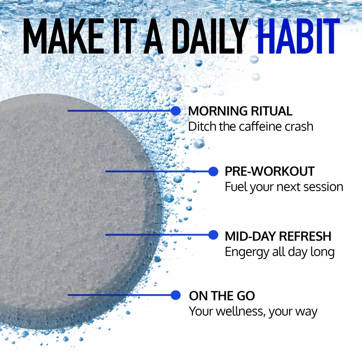 DRINK HRW Rejuvenation Molecular Hydrogen Water Tablets Unflavored, 60 Count | 12.4 ppm H2 + Magnesium, Supports Energy, Recovery & Cognitive Function - view 7