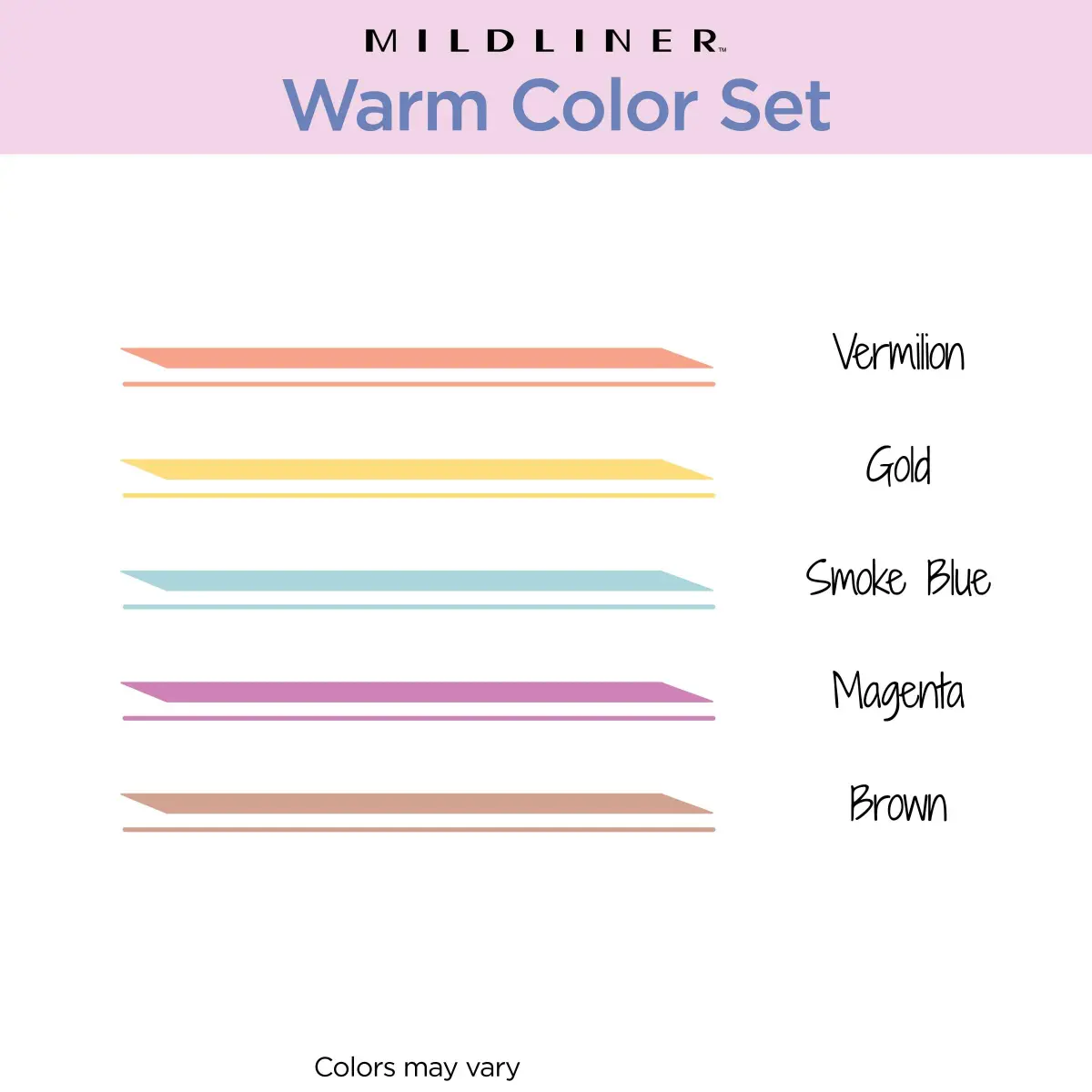 Zebra Pen Mildliner Highlighters Warm Colors Dual Tip 5-Pack | Smooth Ink Flow for Students & Office - view 3