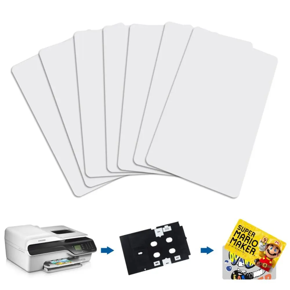 Timeskey NFC Inkjet NFC Cards 10pcs | Printable NTAG215 PVC Tags for Smartphones & NFC Devices - main product image