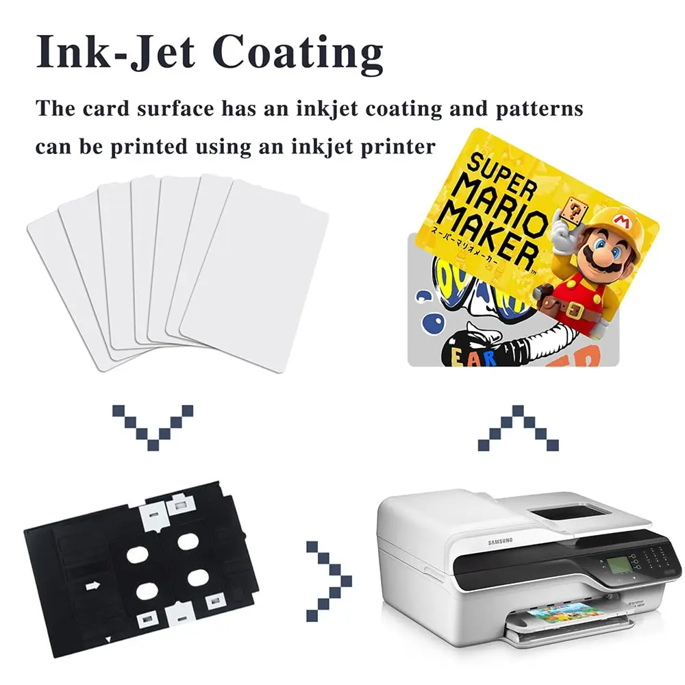 Timeskey NFC Inkjet NFC Cards 10pcs | Printable NTAG215 PVC Tags for Smartphones & NFC Devices - view 4