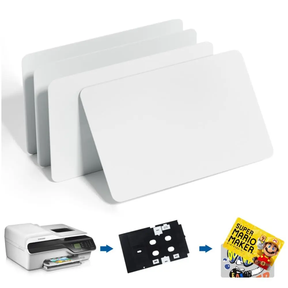 Timeskey NFC Inkjet NFC Cards 20pcs | NTAG215 Chip, Printable, Glossy Finish, PVC, Rectangular (85×54mm) - main product image