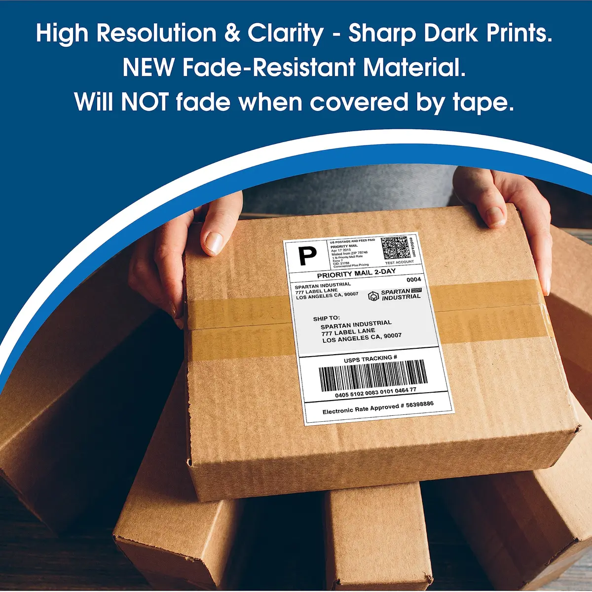 Spartan Industrial Replacement Labels for DYMO 30323 10 Rolls, 2200 Labels | Large Format Thermal Labels for Shipping & Barcode - view 3