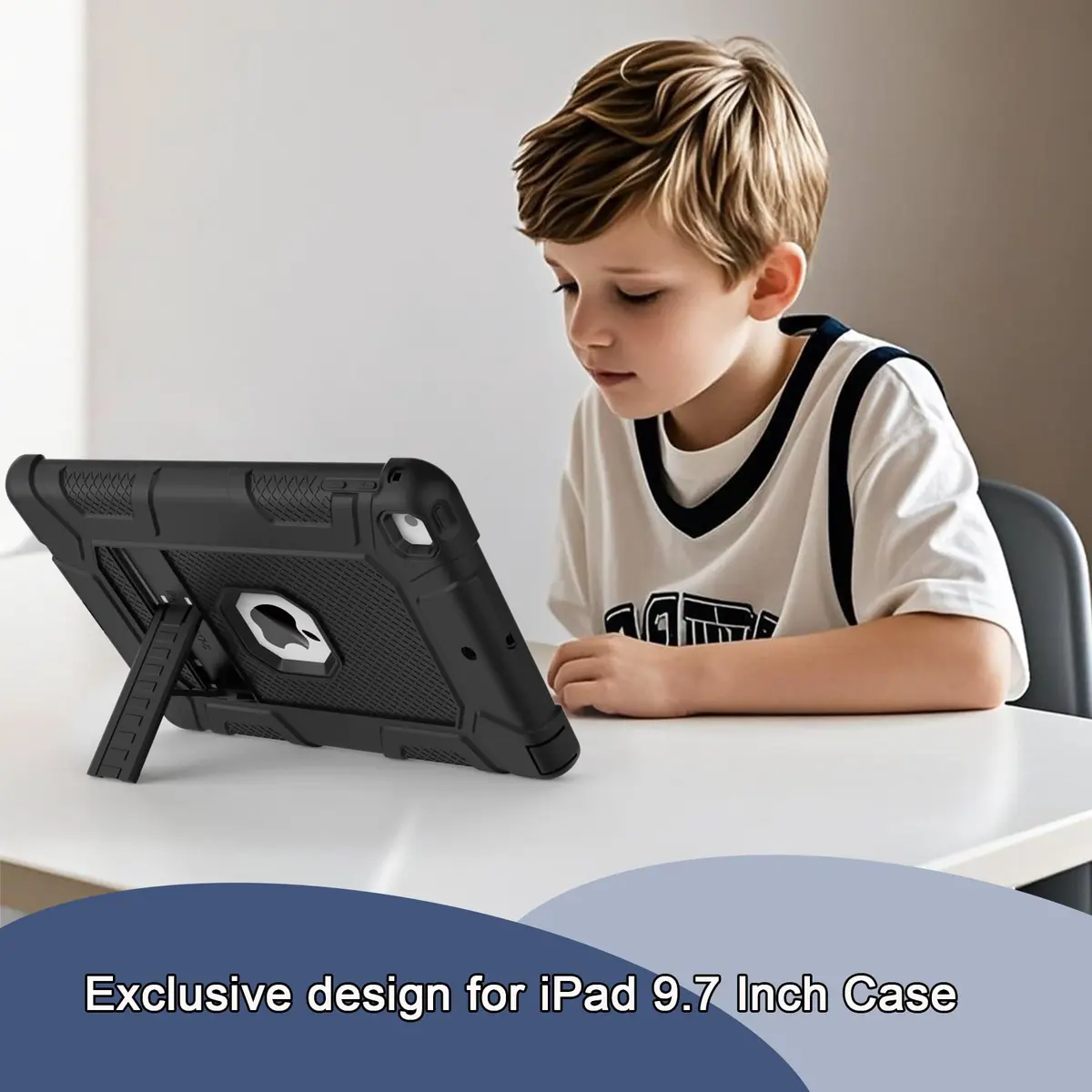 rantice iPad 6th/5th Gen Case 9.7 Inch | Heavy Duty Shockproof Rugged Cover with Kickstand - view 7