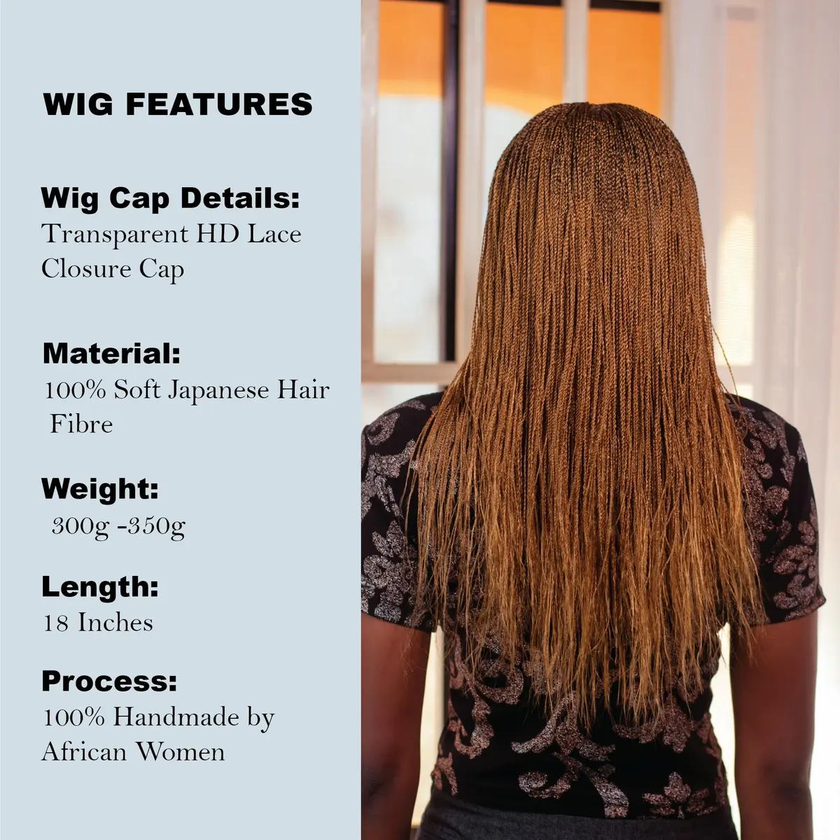 Wow Braids Micro Twist Wigs, 18 Inch Synthetic Braided Wig for Black Women, Color 27 - view 4