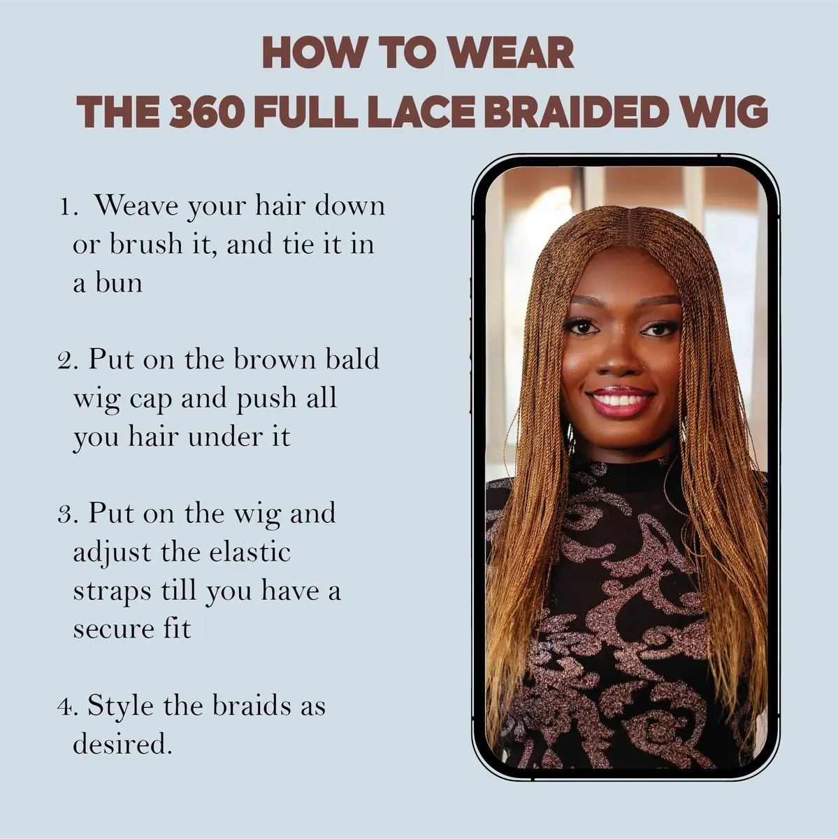 Wow Braids Micro Twist Wigs, 18 Inch Synthetic Braided Wig for Black Women, Color 27 - view 7
