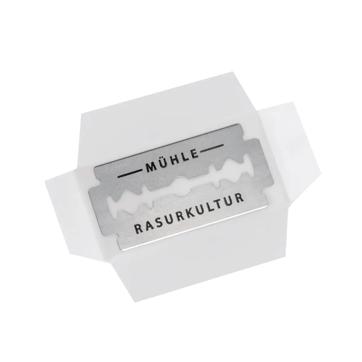 MÜHLE 20 Stainless Steel Razor Blades | Compatible with Traditional Safety Shavers - view 3