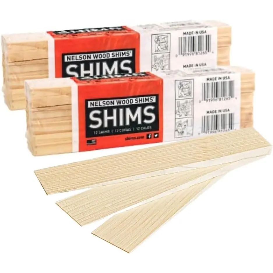 Nelson Wood Shims 8" | Kiln Dried Flat Wood for Leveling & Crafting - view 2