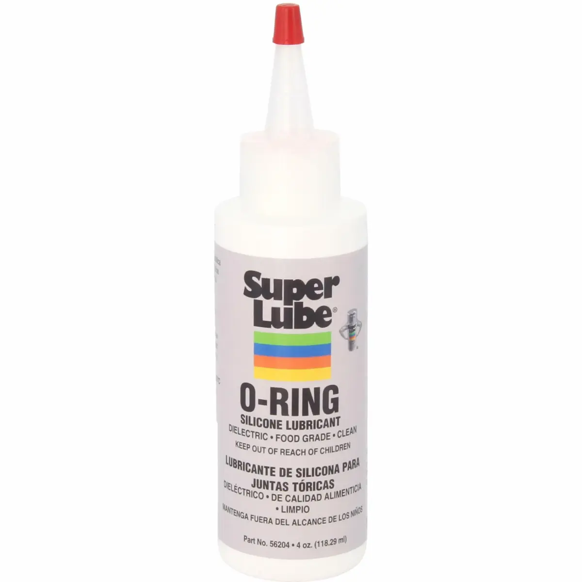Super Lube Clear Silicone O-Ring Lubricant 118ml (4 oz) | Waterproof Grease for Rubber Seals & Plastic - main product image