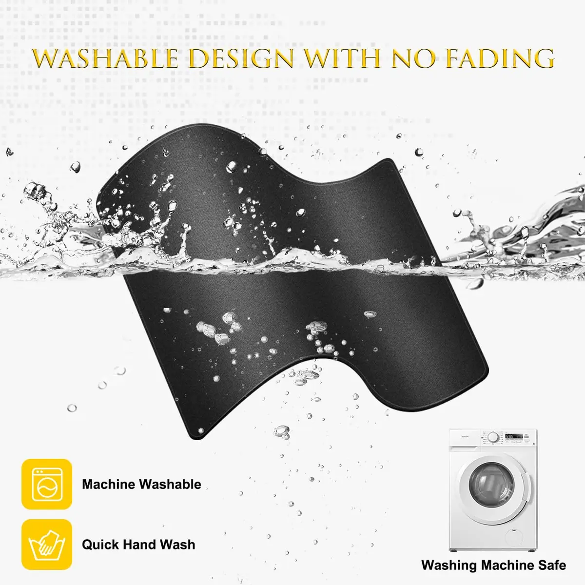 JIKIOU 3 Pack Mouse Pad with Stitched Edge, Perfect Size 25.9cm x 21.1cm x 3mm | Durable Natural Rubber Base for Smooth Tracking - view 6