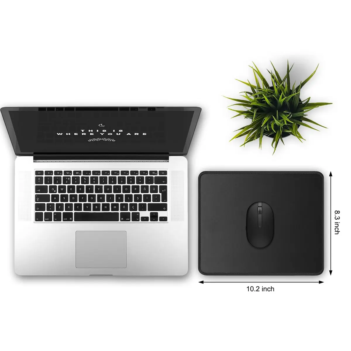 JIKIOU 3 Pack Mouse Pad with Stitched Edge, Perfect Size 25.9cm x 21.1cm x 3mm | Durable Natural Rubber Base for Smooth Tracking - view 2