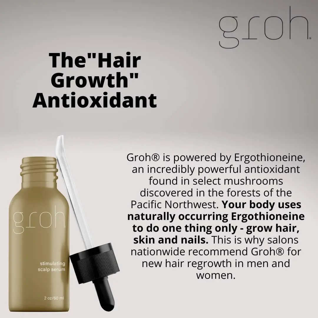 GROH Stimulating Scalp Serum 2.8 Fl Oz | Nourishes Follicles & Supports Hair Growth - view 4