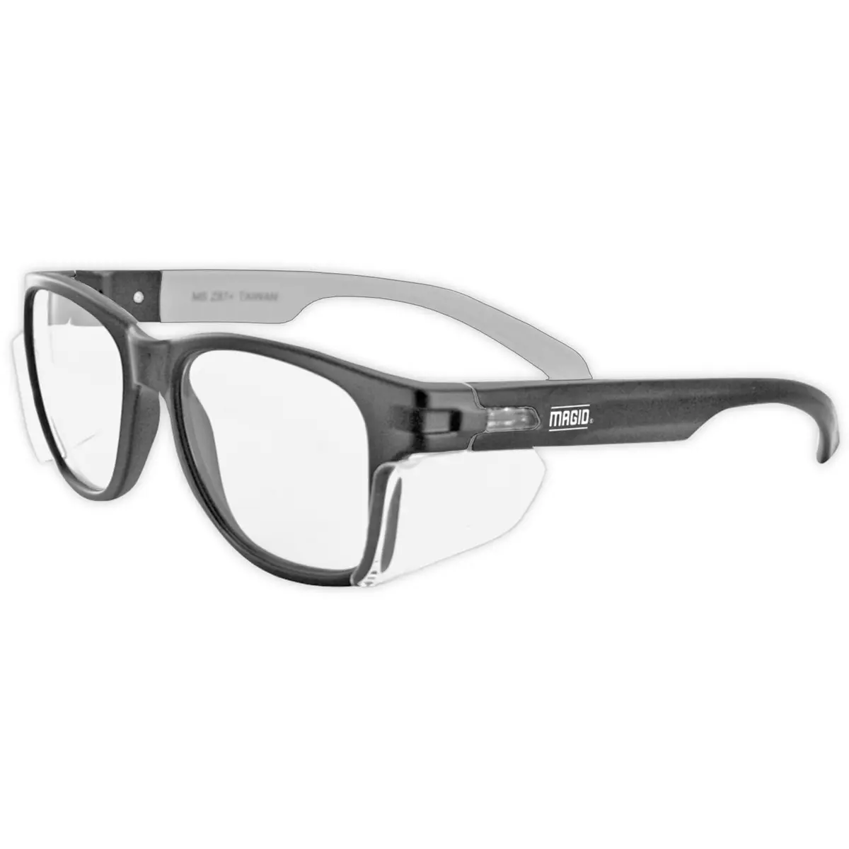 MAGID Y50 Safety Glasses for Construction | 2 Pairs, Clear Lens | ANSI Z87.1+ Impact Protection, Anti-Fog, Scratch-Resistant, 99.9% UV Protection - main product image