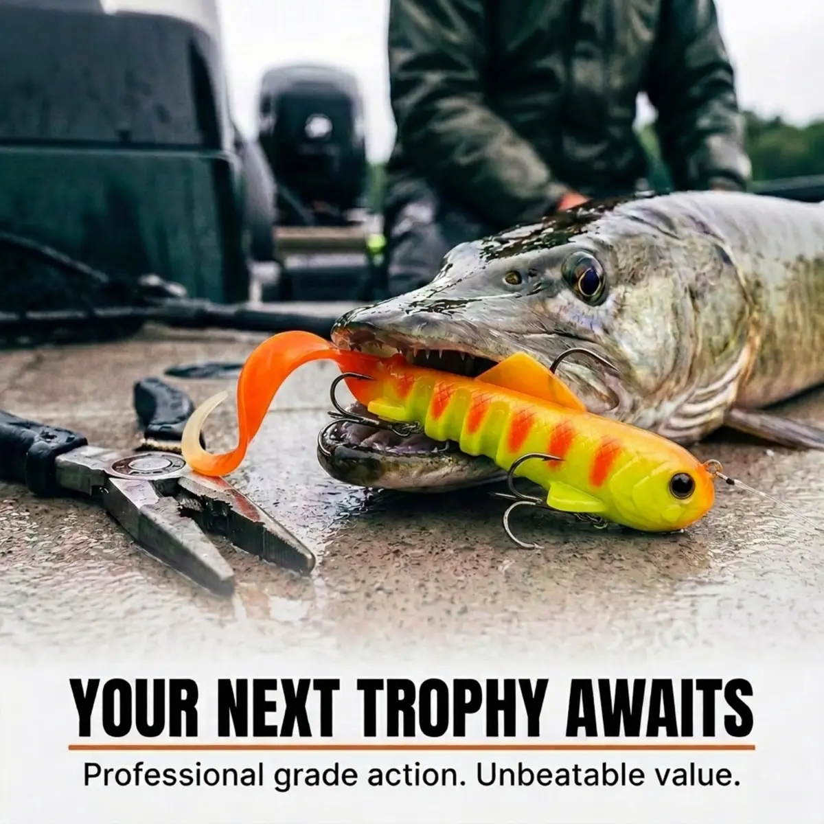 Vexan Super-D Swimbait 4.7oz 9" | Realistic Large Fish Lure for Musky & Pike - view 7