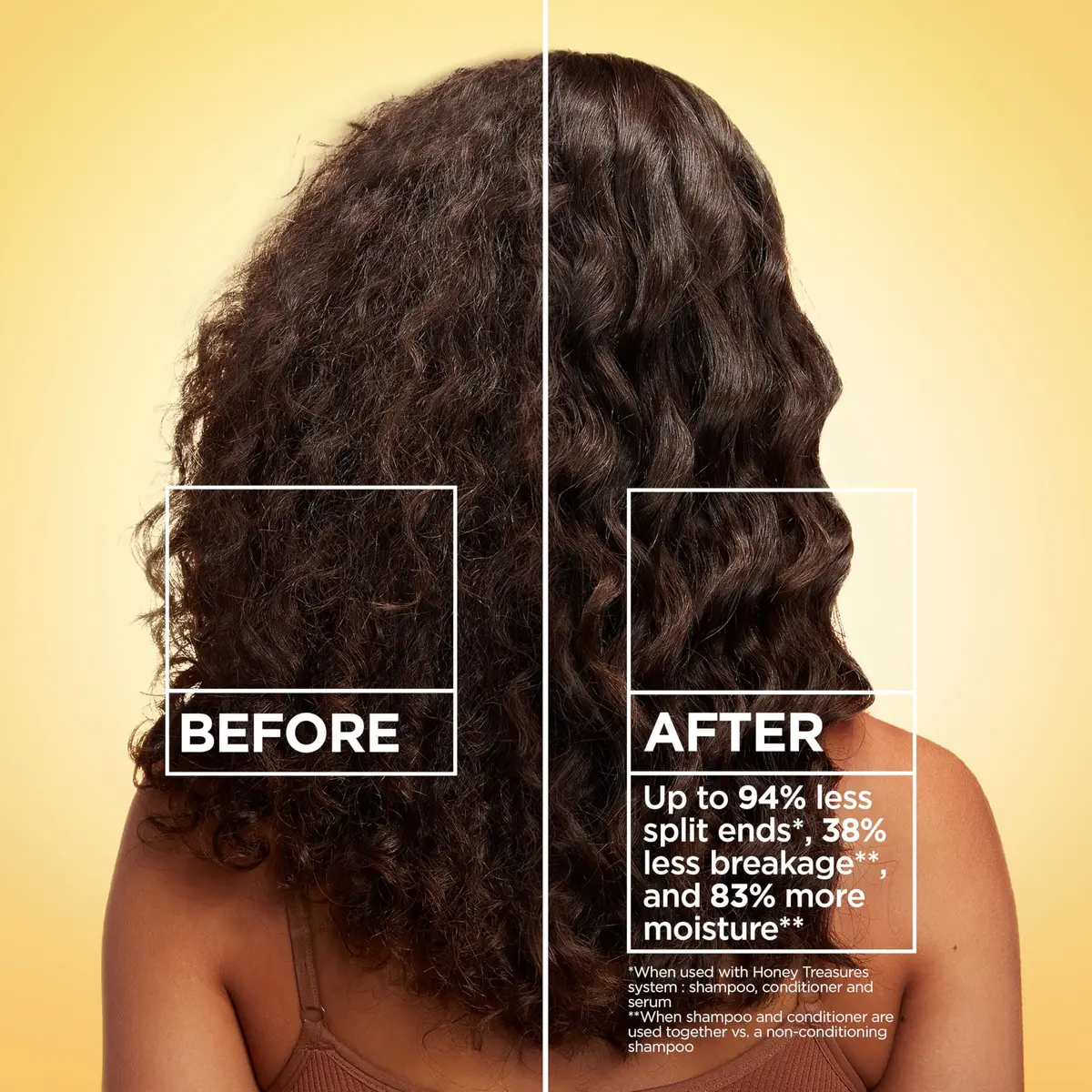 Garnier Whole Blends Honey Treasures Repairing Conditioner 44 fl oz (22 fl oz, 2 Count) | Repairs Dry, Damaged Hair - view 2
