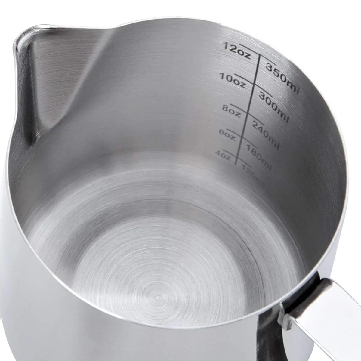 SIKEMAY Milk Frothing Pitcher Cup 12oz | Stainless Steel Steaming Milk Jug for Latte Art & Cappuccino - view 7