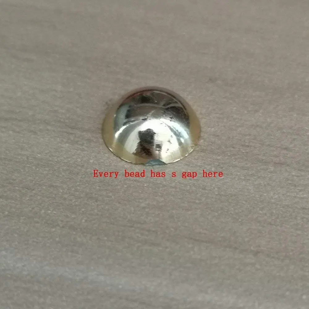 Chenkou Craft 3000PCS 7 Sizes (2.5/3/4/5/6/8/10mm) Silver Round Flatback Imitation Half Pearls Beads | Versatile Craft Beads for Jewelry & Decor - view 3