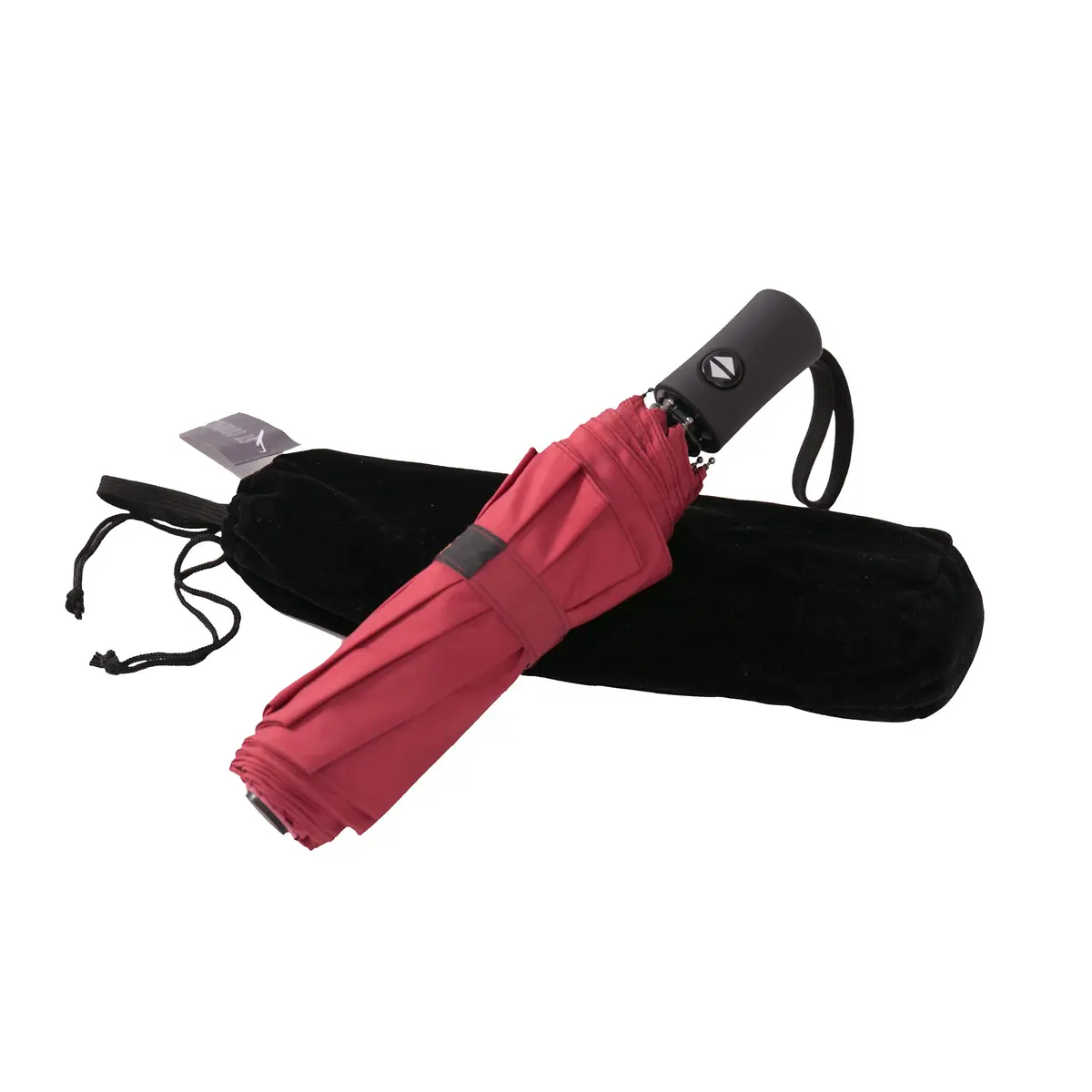 SY COMPACT Travel Umbrella Windproof Auto-Open Compact 37.5" Canopy Black & Sky Blue | Lightweight & Waterproof - main product image